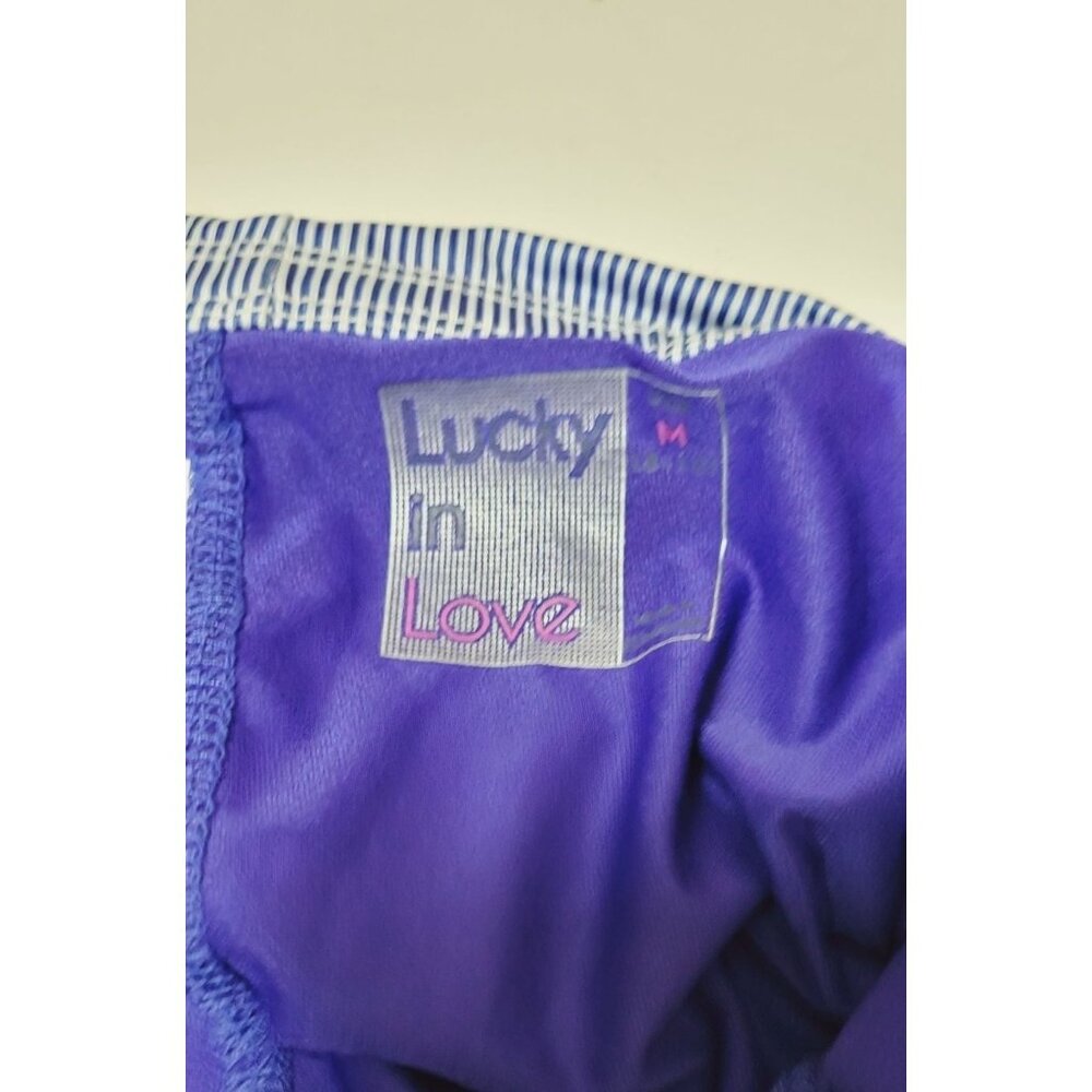 Lucky In Love Striped Tennis Golf Skort Kinetic Energy Flip Size Medium - Picture 7 of 11